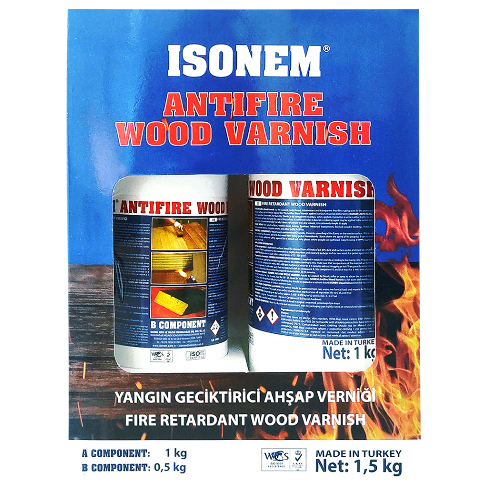 ANTIFIRE WOOD VARNISH A KOMP. 1 KG.